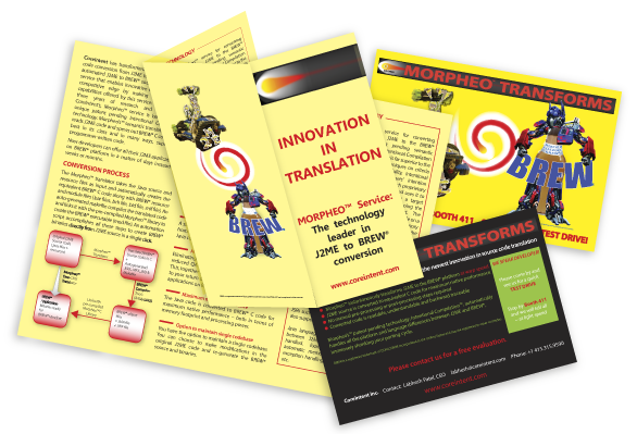 brochure, postcards