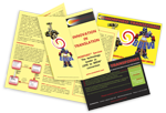 brochure, postcards