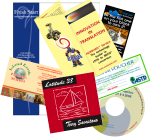 brochure, letterhead, postcard, magazine ad, CD materials, voucher